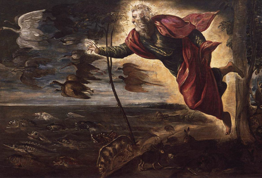 Сотворение животных Тинторетто